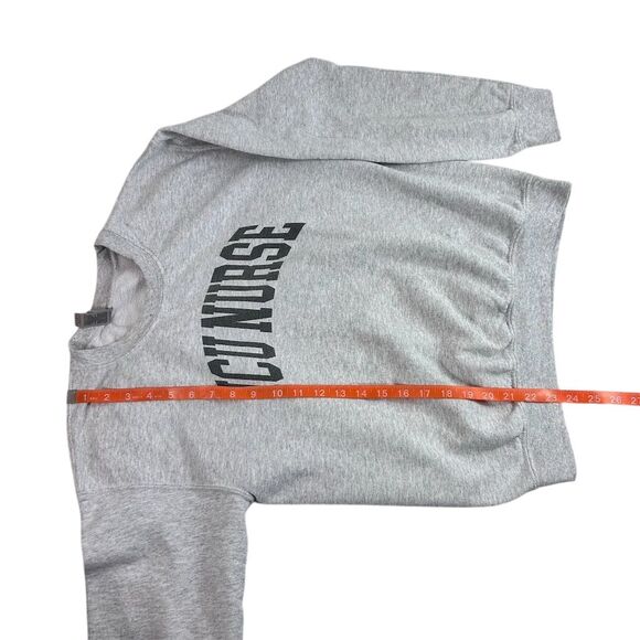 ICU Nurse Women's Gray Crew Neck Sweatshirt Size S Long Sleeve Casual, Nurse - Picture 10 of 10